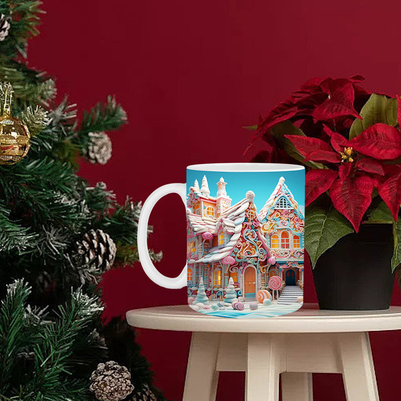 Frendorf | 3D Weihnachts-Gingerman Keramik Kaffeetasse