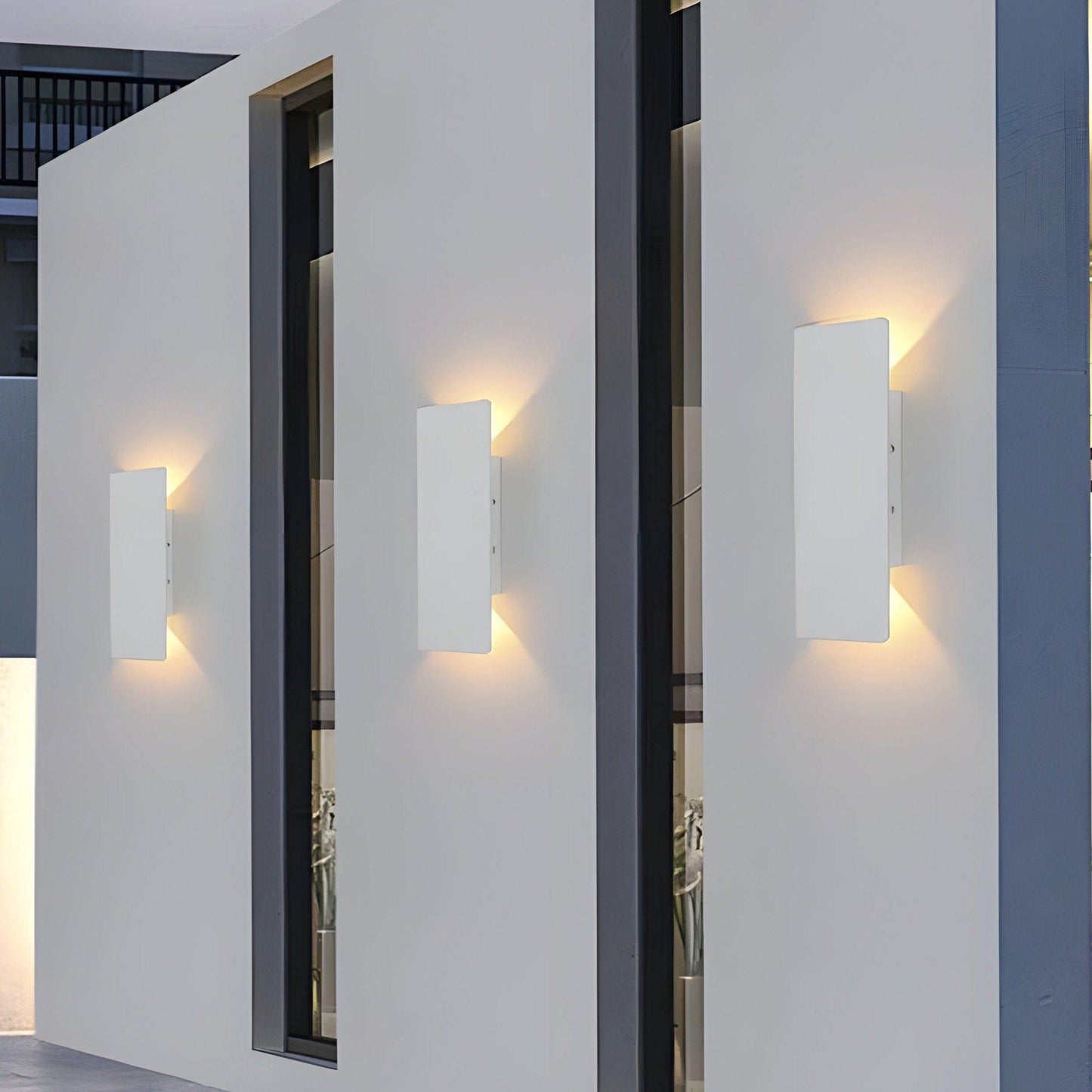 Licht - Moderne wetterfeste LED-Wandleuchte aus Aluminium für den Außenbereich