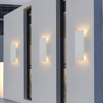 Licht - Moderne wetterfeste LED-Wandleuchte aus Aluminium für den Außenbereich
