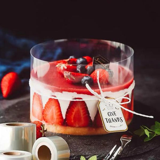 Frendorf | 1-Rolle: Transparente Kuchenfolie Dekorative Folie