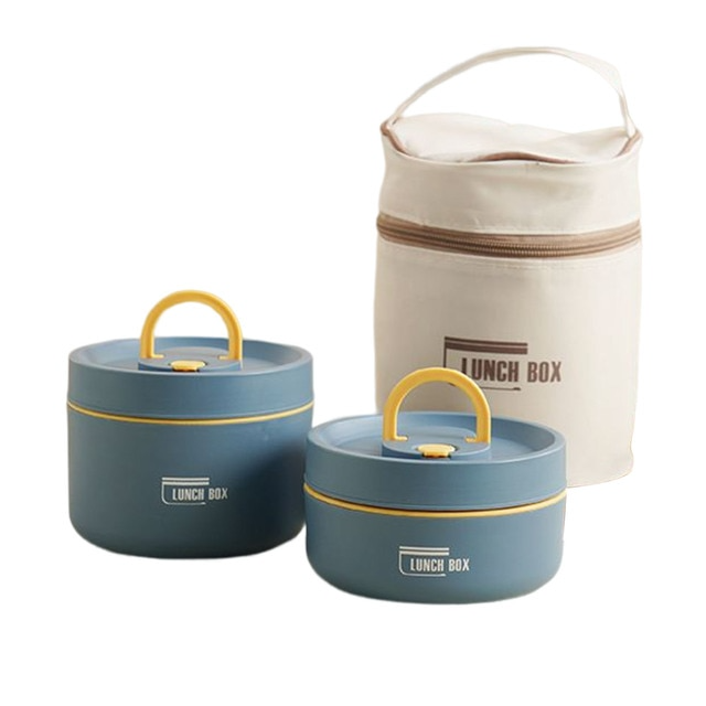 Frendorf | IsoPro™ Mehrschichtige Isolierte Lunchbox | Thermobox für Warm- und Kaltgerichte | GRATIS Tragetasche