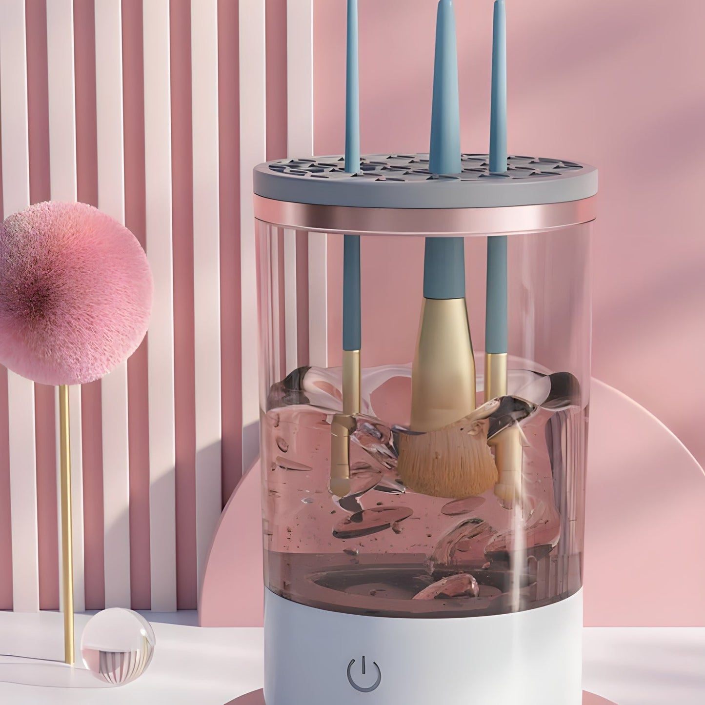 Frendorf | BrushPure Make-up Pinselreiniger | Elektrische Reinigungsstation | Schnell & Effizient | Perfekt für saubere Pinsel