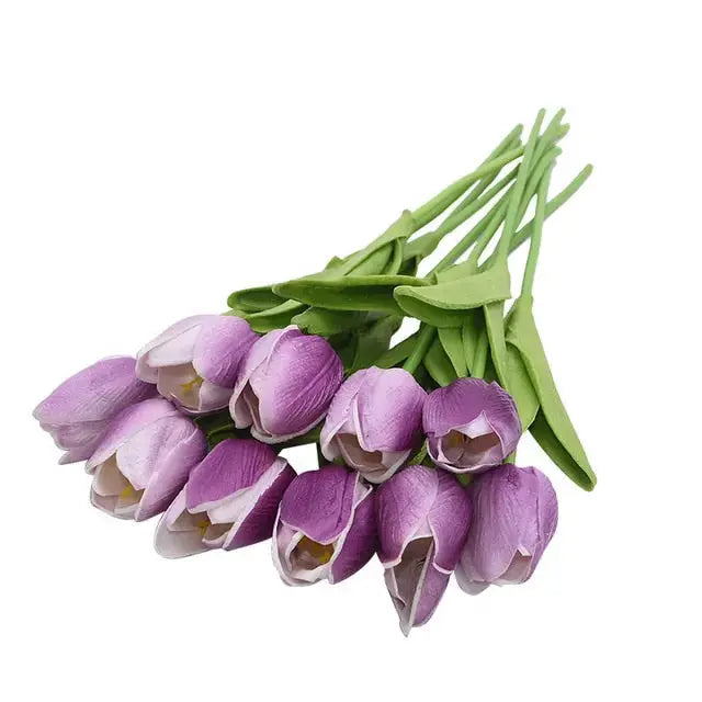 10 Köpfe Tulpen Künstliche Blumen