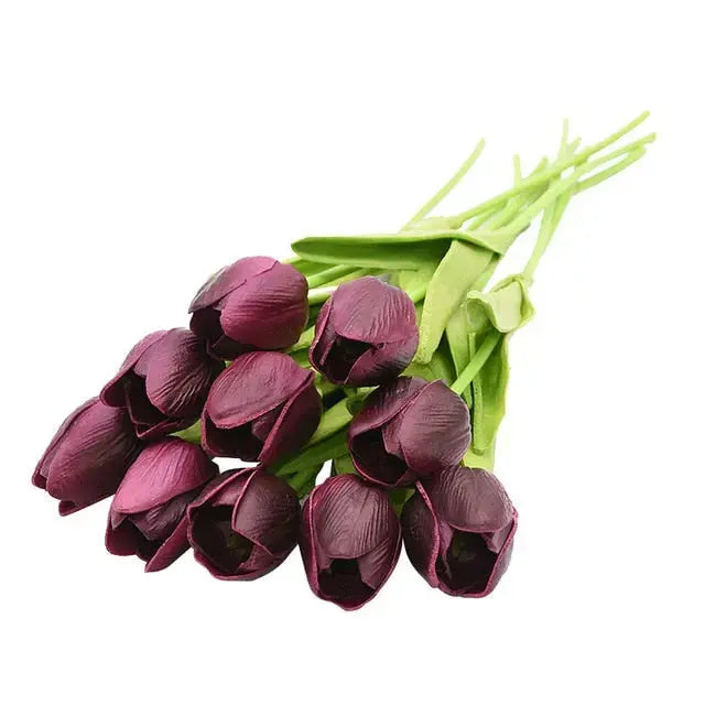 10 Köpfe Tulpen Künstliche Blumen