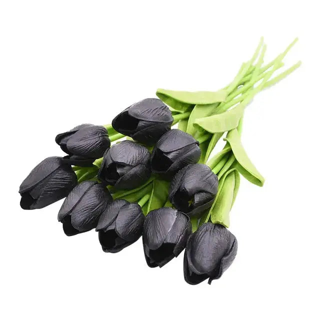 10 Köpfe Tulpen Künstliche Blumen