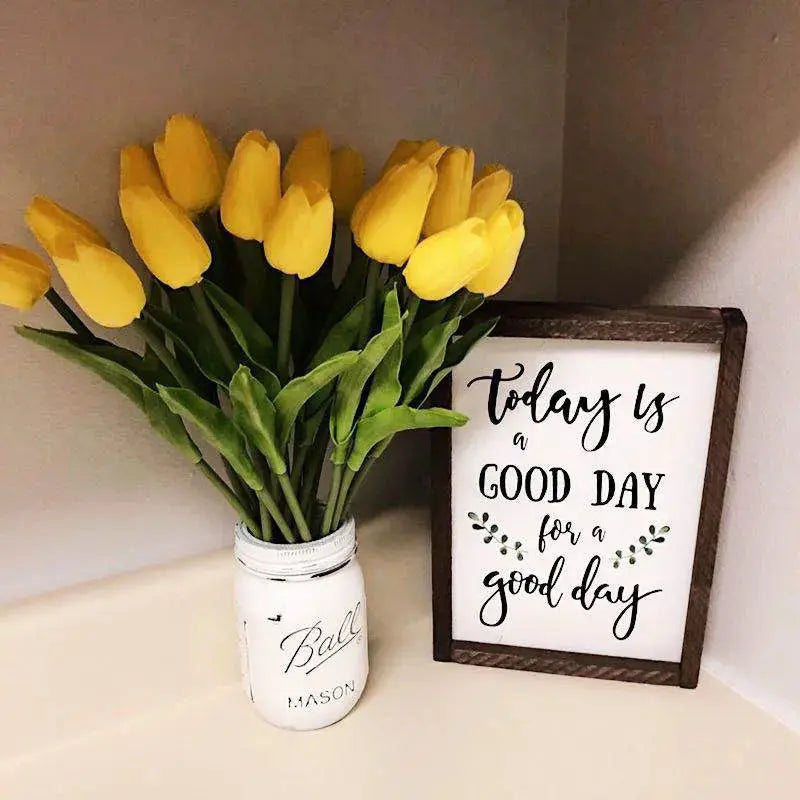 10 Köpfe Tulpen Künstliche Blumen