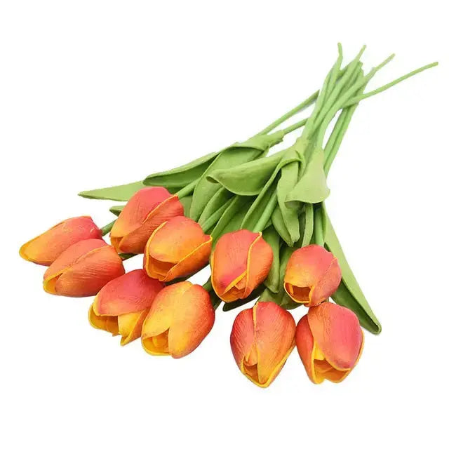 10 Köpfe Tulpen Künstliche Blumen