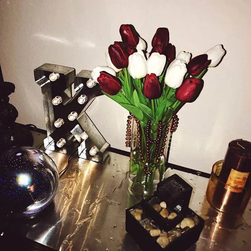 10 Köpfe Tulpen Künstliche Blumen