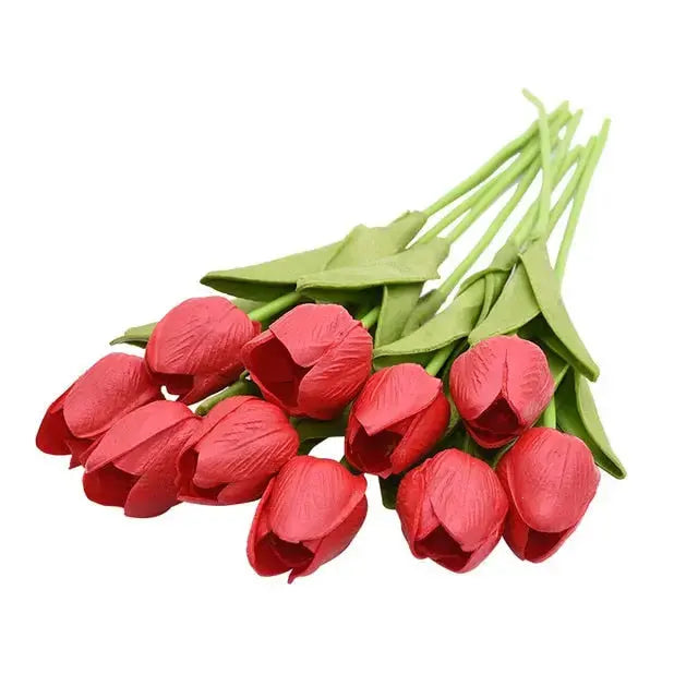 10 Köpfe Tulpen Künstliche Blumen