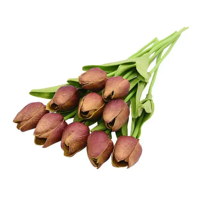 10 Köpfe Tulpen Künstliche Blumen