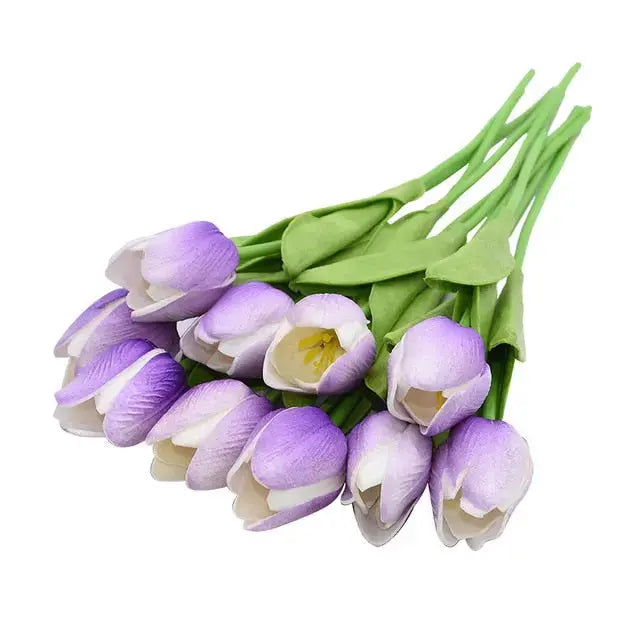 10 Köpfe Tulpen Künstliche Blumen