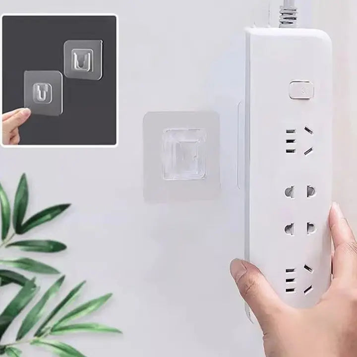 Frendorf | 10 Paar Transparente Wandhaken – stark haftend & vielseitig einsetzbar