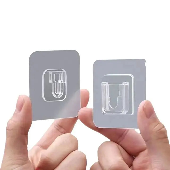 Frendorf | 10 Paar Transparente Wandhaken – stark haftend & vielseitig einsetzbar