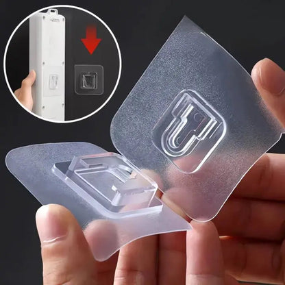 Frendorf | 10 Paar Transparente Wandhaken – stark haftend & vielseitig einsetzbar