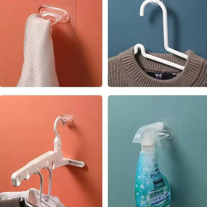 Frendorf | 10 Stück | Selbstklebende runde Wandhaken – vielseitig nutzbar