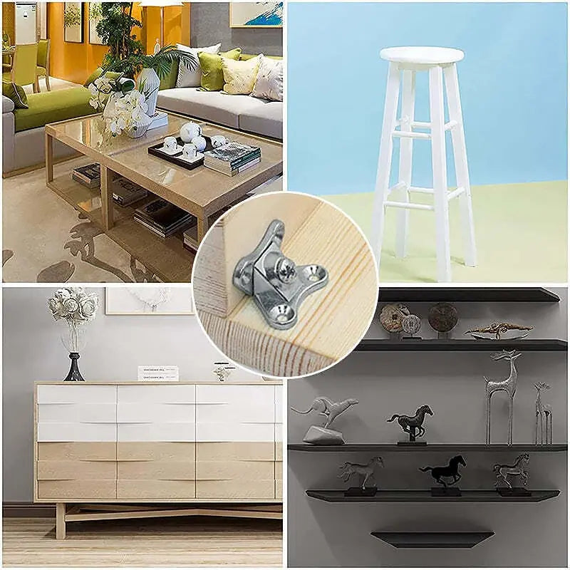 Frendorf | 10 Stück abnehmbares Eckverbinder-Set für Möbel