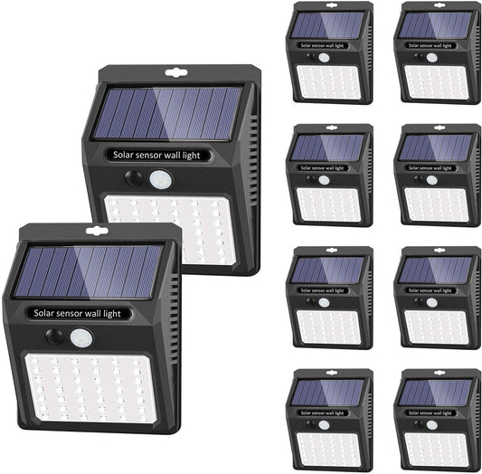 Frendorf | 10er-Pack: 42 LED Außen Solar Licht