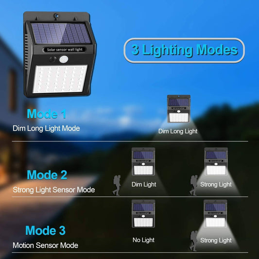 Frendorf | 10er-Pack: 42 LED Außen Solar Licht
