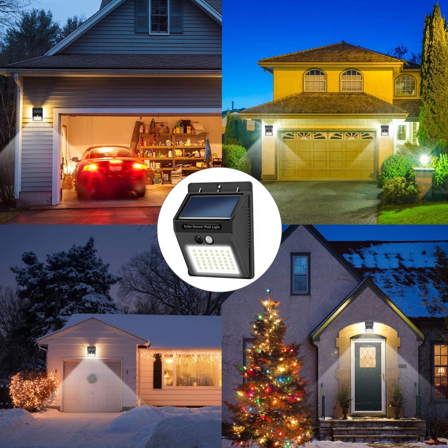 Frendorf | 10er-Pack: 42 LED Außen Solar Licht