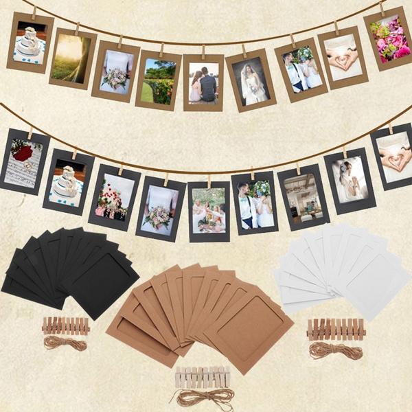 Frendorf | 10-Teilig:  3 Zoll DIY Kreativer Wandhängender Foto Rahmen