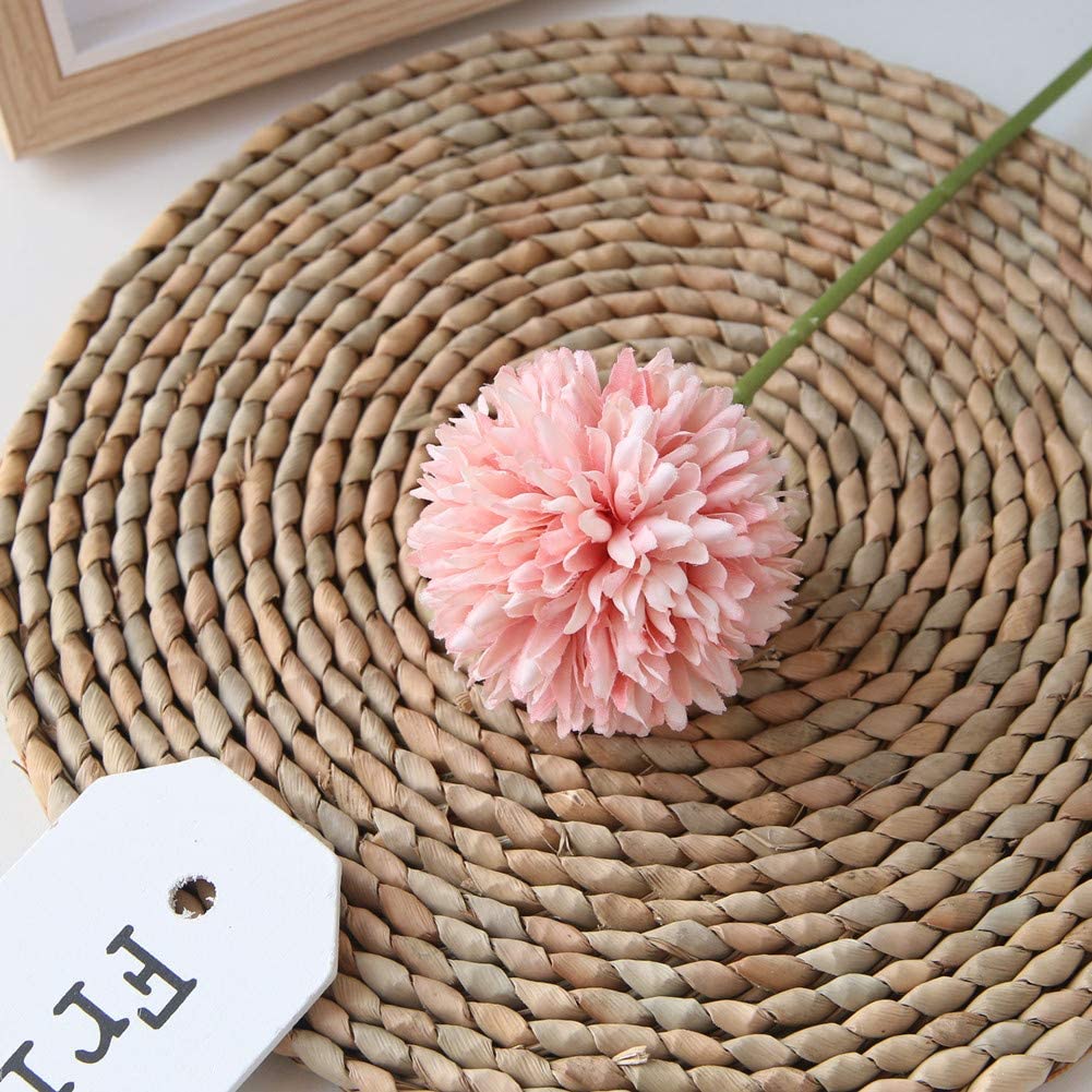Frendorf | 10-Teilig: Künstliche Blumen Chrysanthemen Ball Blumenstrauß