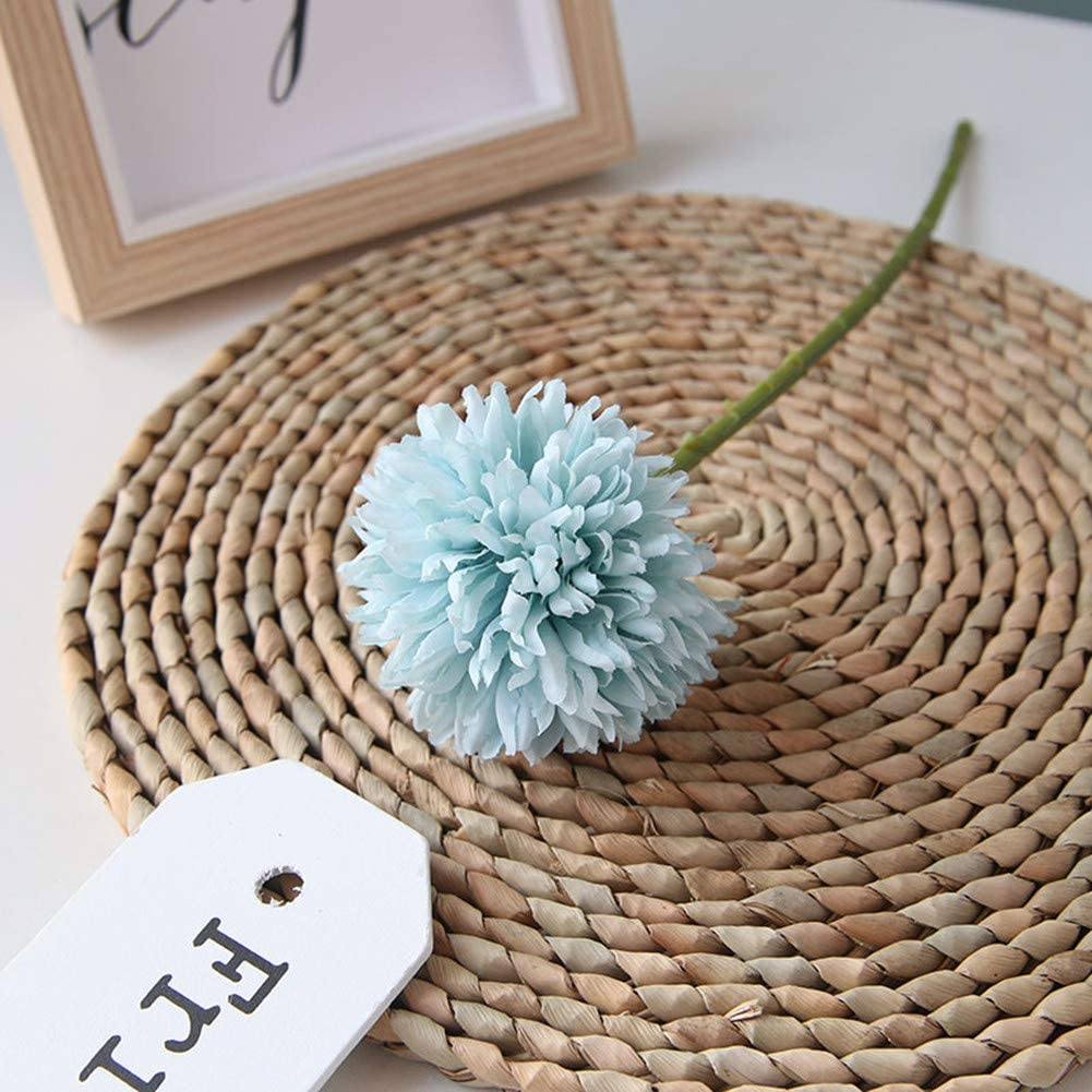 Frendorf | 10-Teilig: Künstliche Blumen Chrysanthemen Ball Blumenstrauß