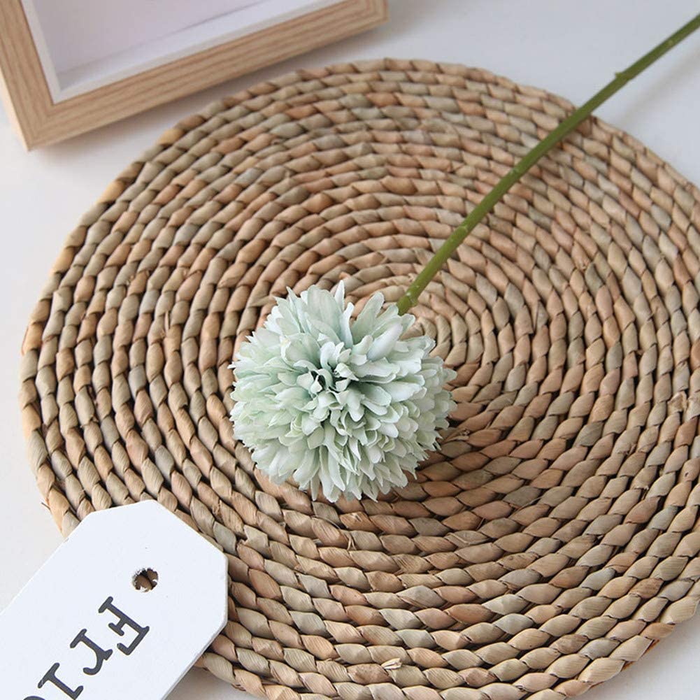 Frendorf | 10-Teilig: Künstliche Blumen Chrysanthemen Ball Blumenstrauß