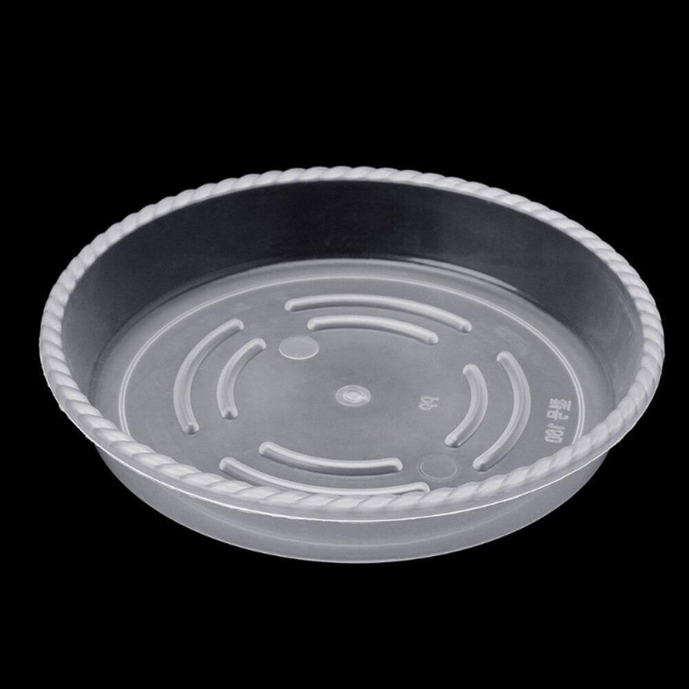Frendorf | PlanterShield 10-teiliges Transparentes Kunststoff-Untersetzer-Set | Pflanzenschutz für Zuhause und Garten