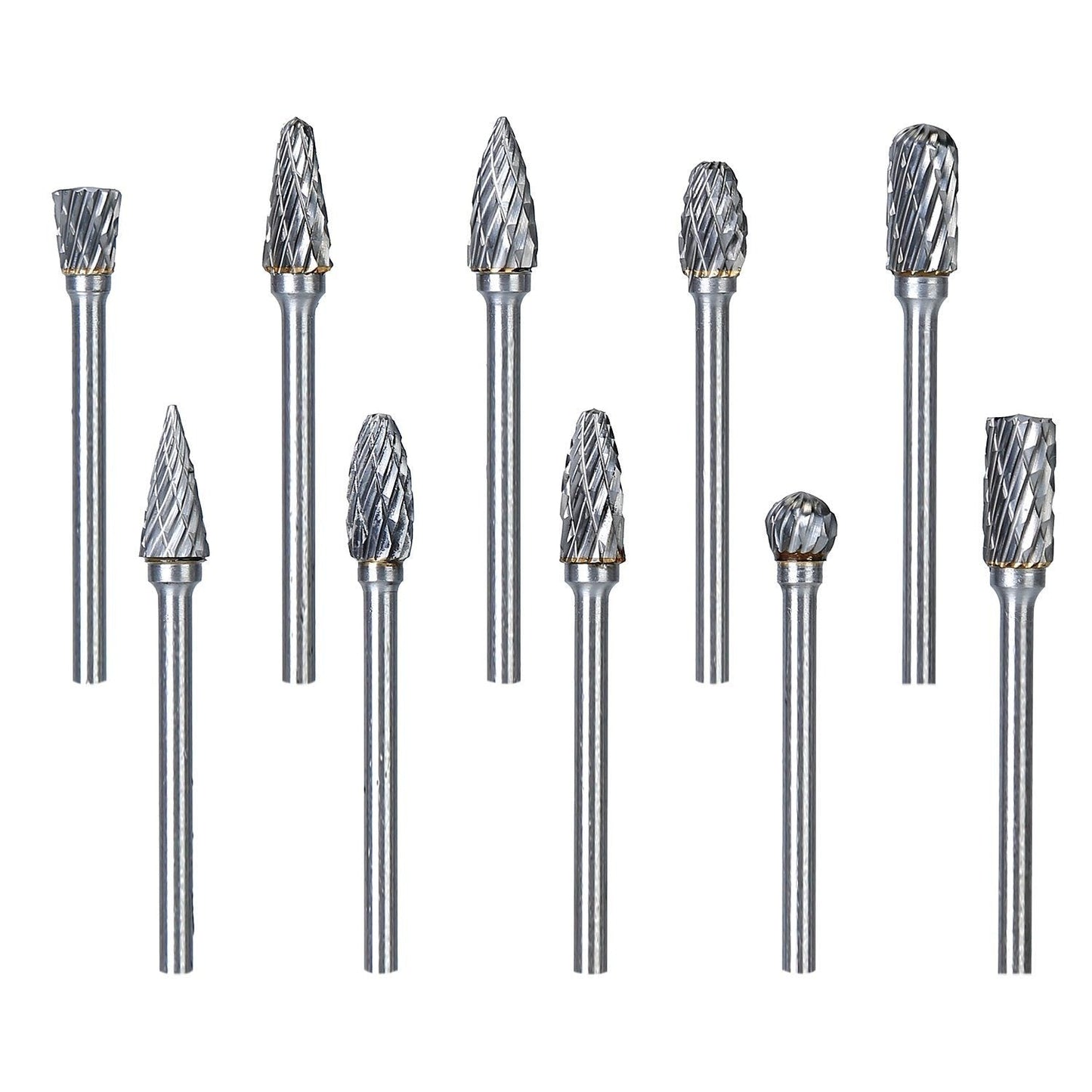 Frendorf | 10-teilig: Doppelschneidige Hartmetall-Rotationsfräser-Bit-Set