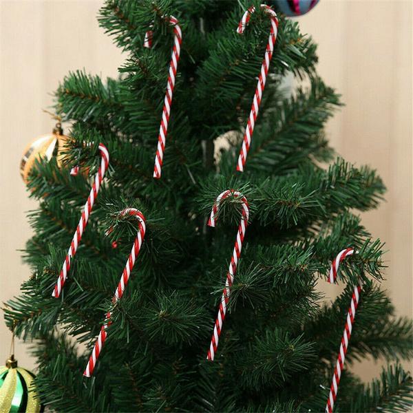 Frendorf | 10-teilig: Plastik-Zuckerstangen-Ornamente
