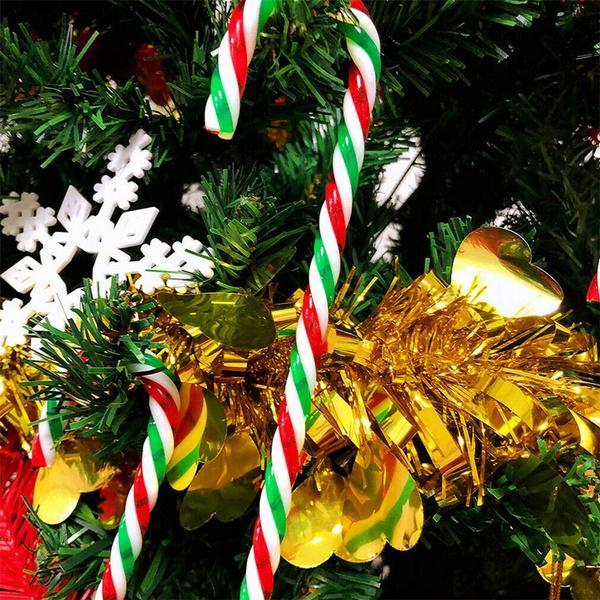 Frendorf | 10-teilig: Plastik-Zuckerstangen-Ornamente