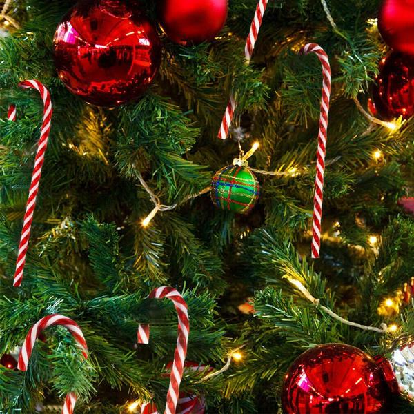 Frendorf | 10-teilig: Plastik-Zuckerstangen-Ornamente