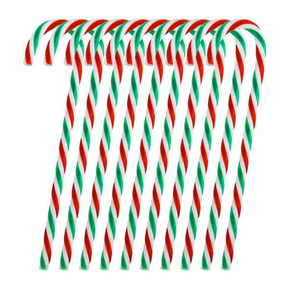 Frendorf | 10-teilig: Plastik-Zuckerstangen-Ornamente