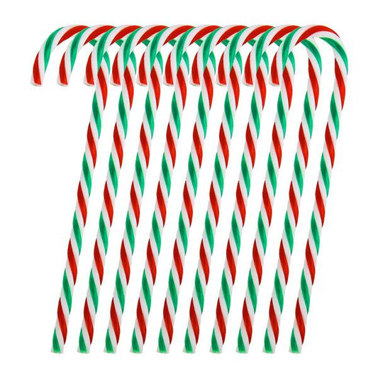 Frendorf | 10-teilig: Plastik-Zuckerstangen-Ornamente