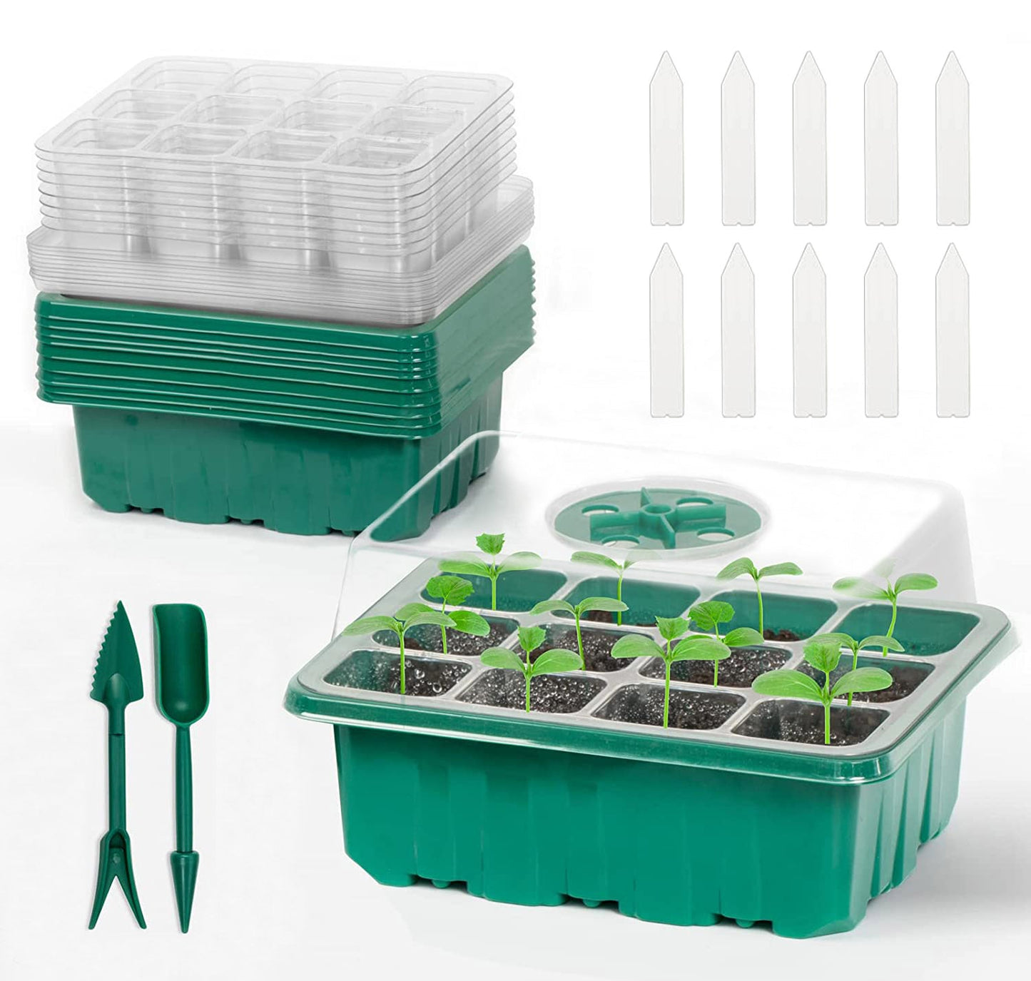 Frendorf | 10-teiligen: Wiederverwendbares Saatstarter-Tablettset
