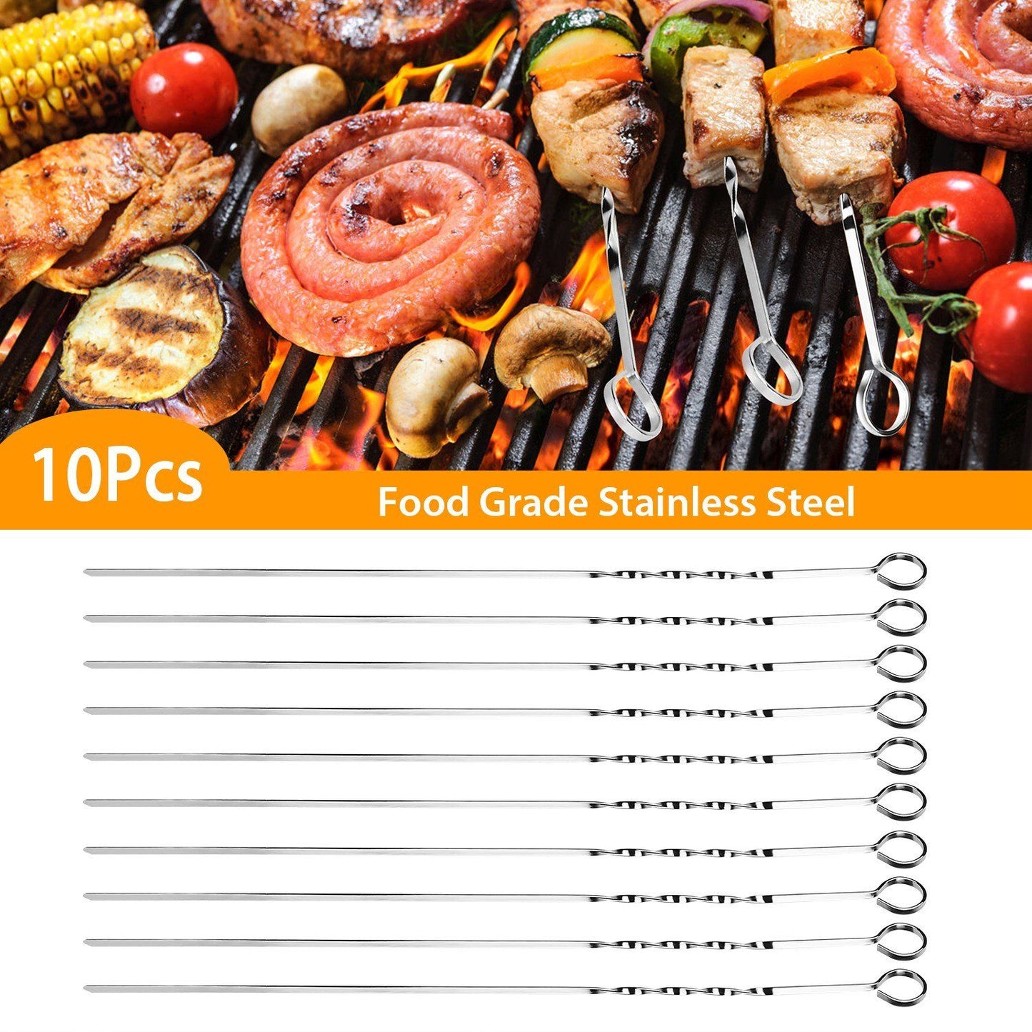 Frendorf | 10-teilig: 16" BBQ-Spieße