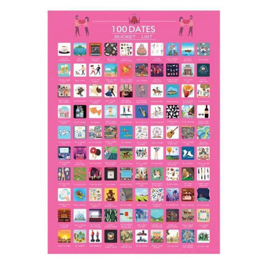 Frendorf | 100 Dates Scratch Off Poster