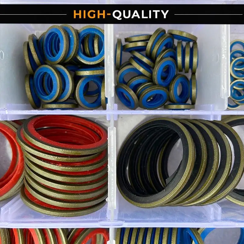 Frendorf | 100 Stück Gummidichtungsscheiben Sortiertes Dichtungssatz