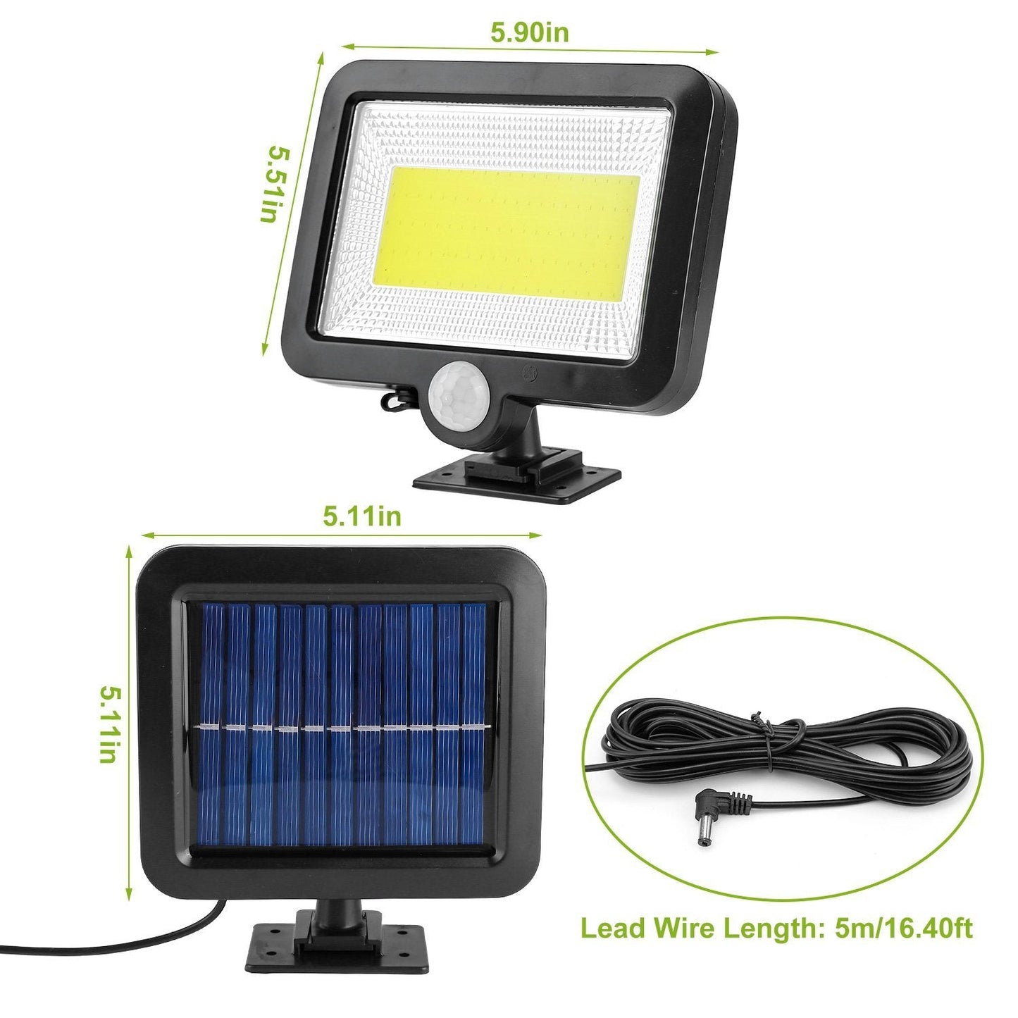Frendorf | 100 LED Solarbetriebene Wandlichter Außen