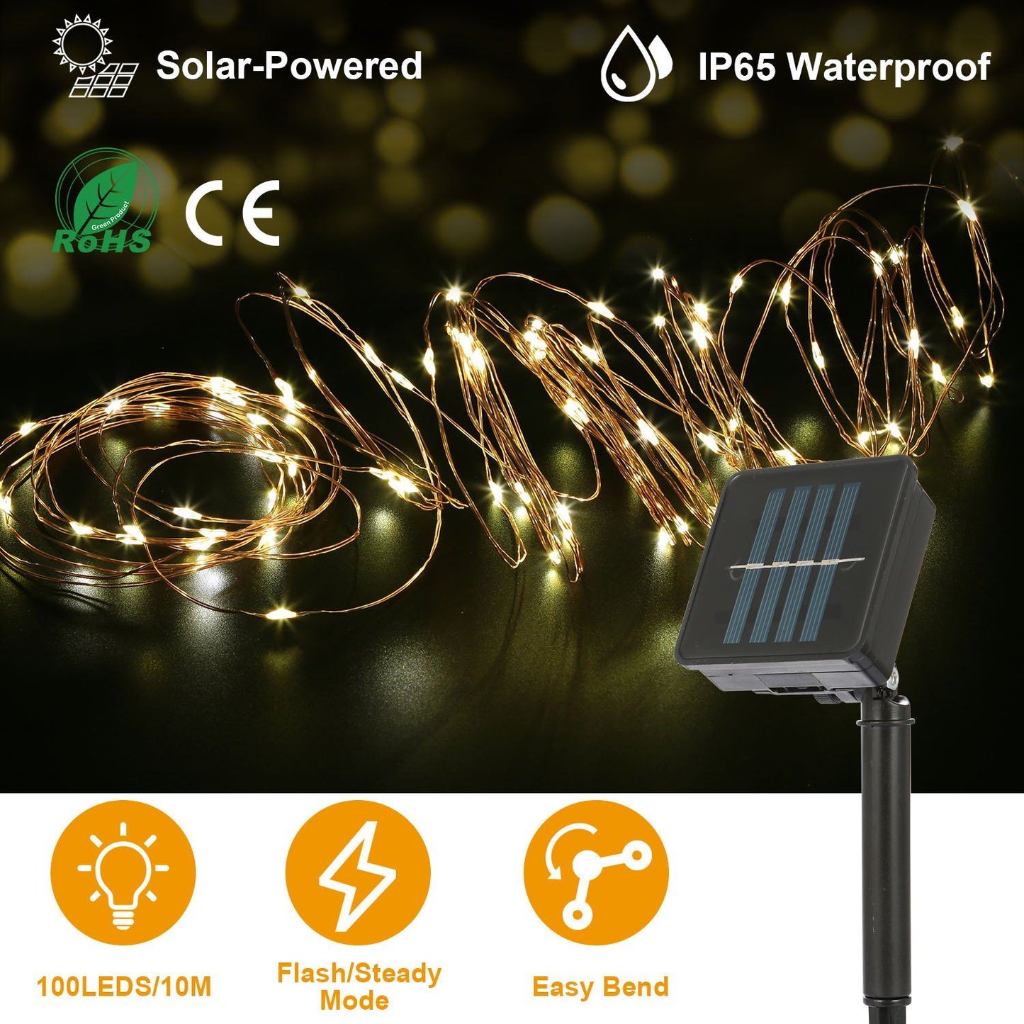 Frendorf | 100 LEDs Solar Lichterkette