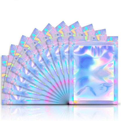 Frendorf | 100-Pack: Wiederverschließbare holografische Folientaschen