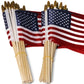 Frendorf | 100-Pack: USA 4x6 in Holzstabflagge