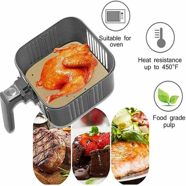 Frendorf | 100-Stück: Air Fryer Pergamentpapier