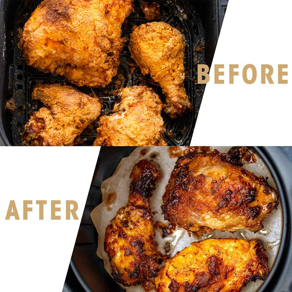 Frendorf | 100-Stück: Air Fryer Pergamentpapier
