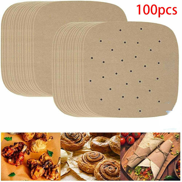 Frendorf | 100-Stück: Air Fryer Pergamentpapier