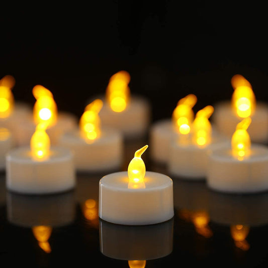 Frendorf | 100-teilige: Amber Gelbe LED Kerze Tee Licht Flameless Steady Teelicht