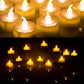 Frendorf | 100-teilige: Amber Gelbe LED Kerze Tee Licht Flameless Steady Teelicht