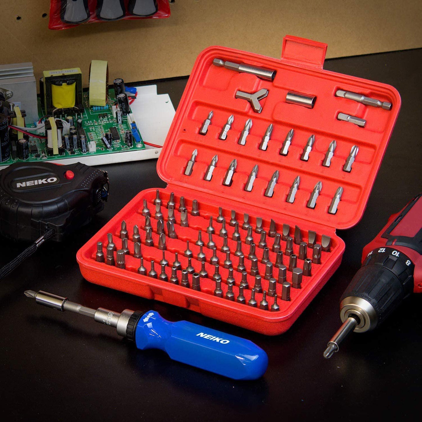 Frendorf | 100-Teile: Neiko 10048A Premium Sicherheits Bit Set