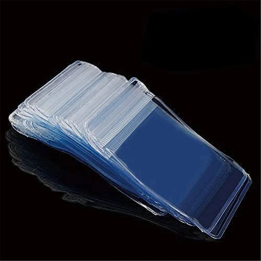 Frendorf | 100-Teile: Transparente PVC-Kunststoff Aufbewahrung versiegelte Schmucktasche