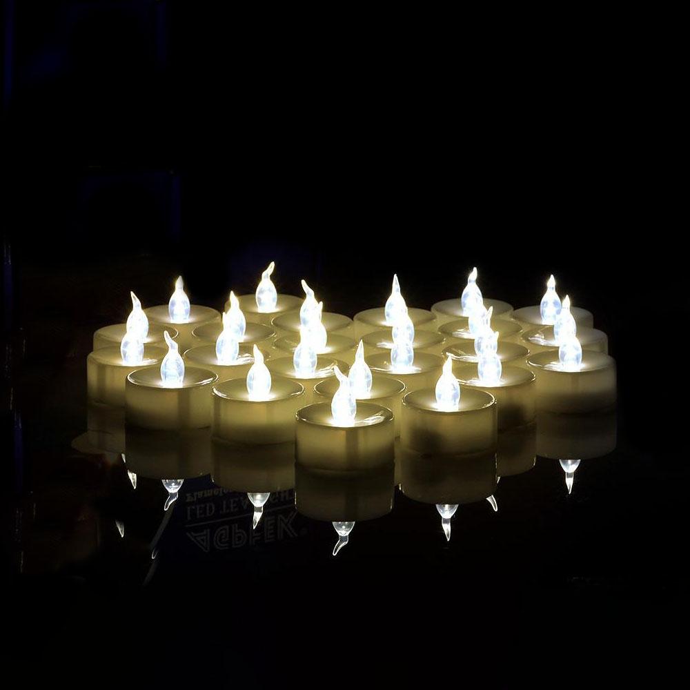 Frendorf | 100-Stücke: Weiße LED Kerzen Teelicht